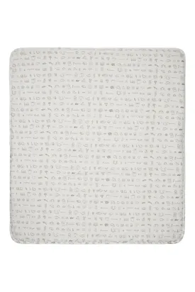 Beige Graphic Print Blanket