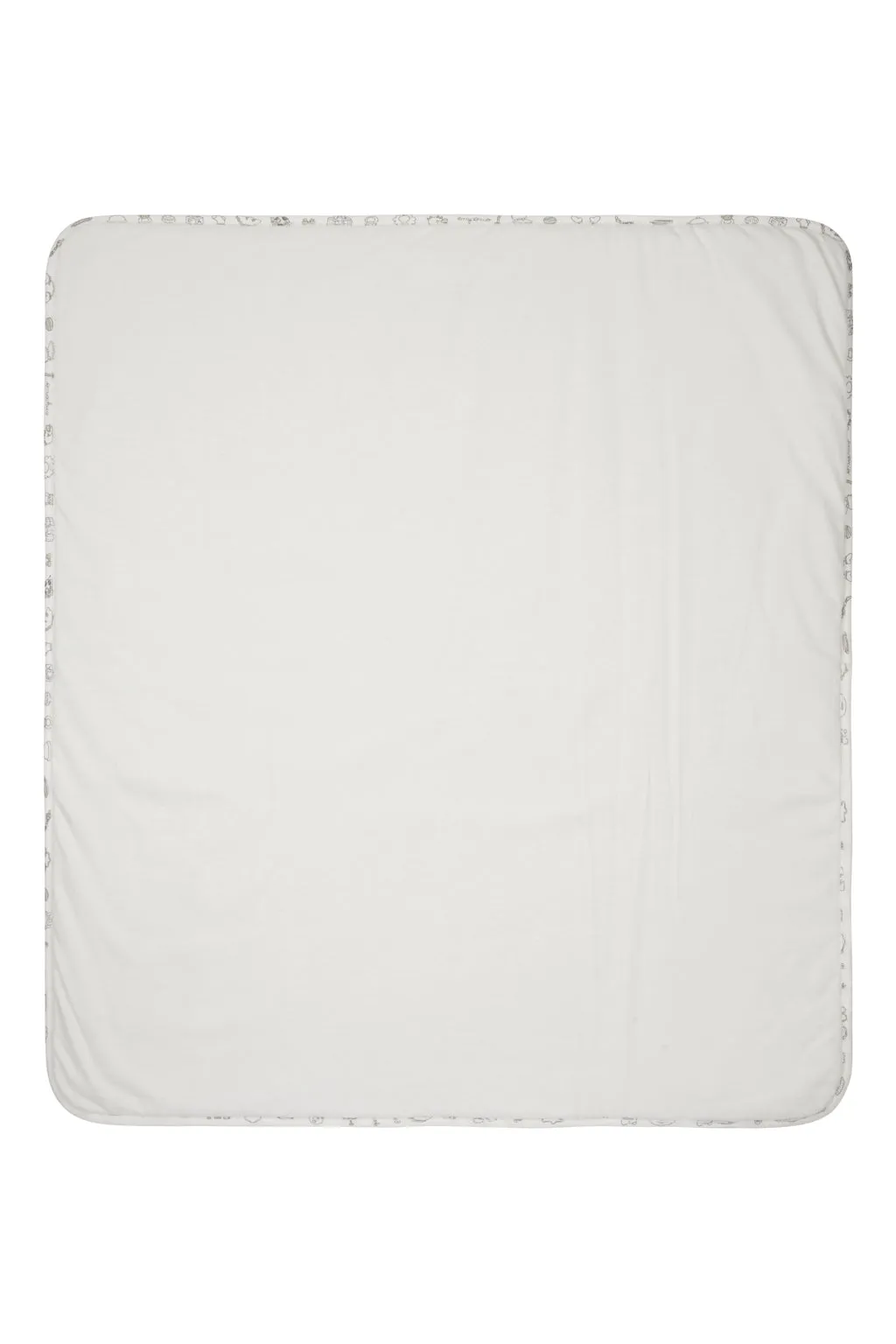 Beige Graphic Print Blanket
