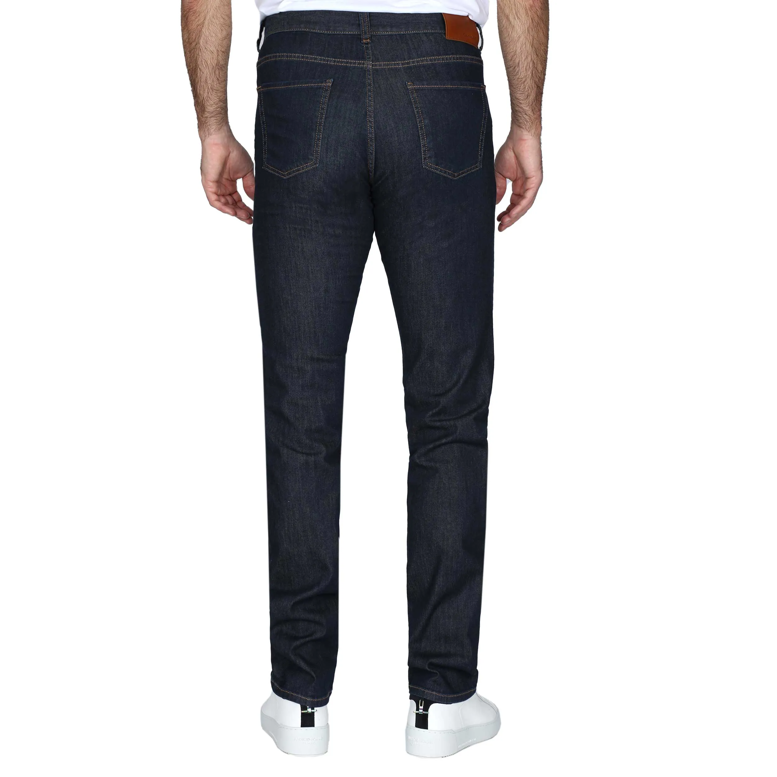 Canali Classic 20cm Jean in Dark Blue Denim