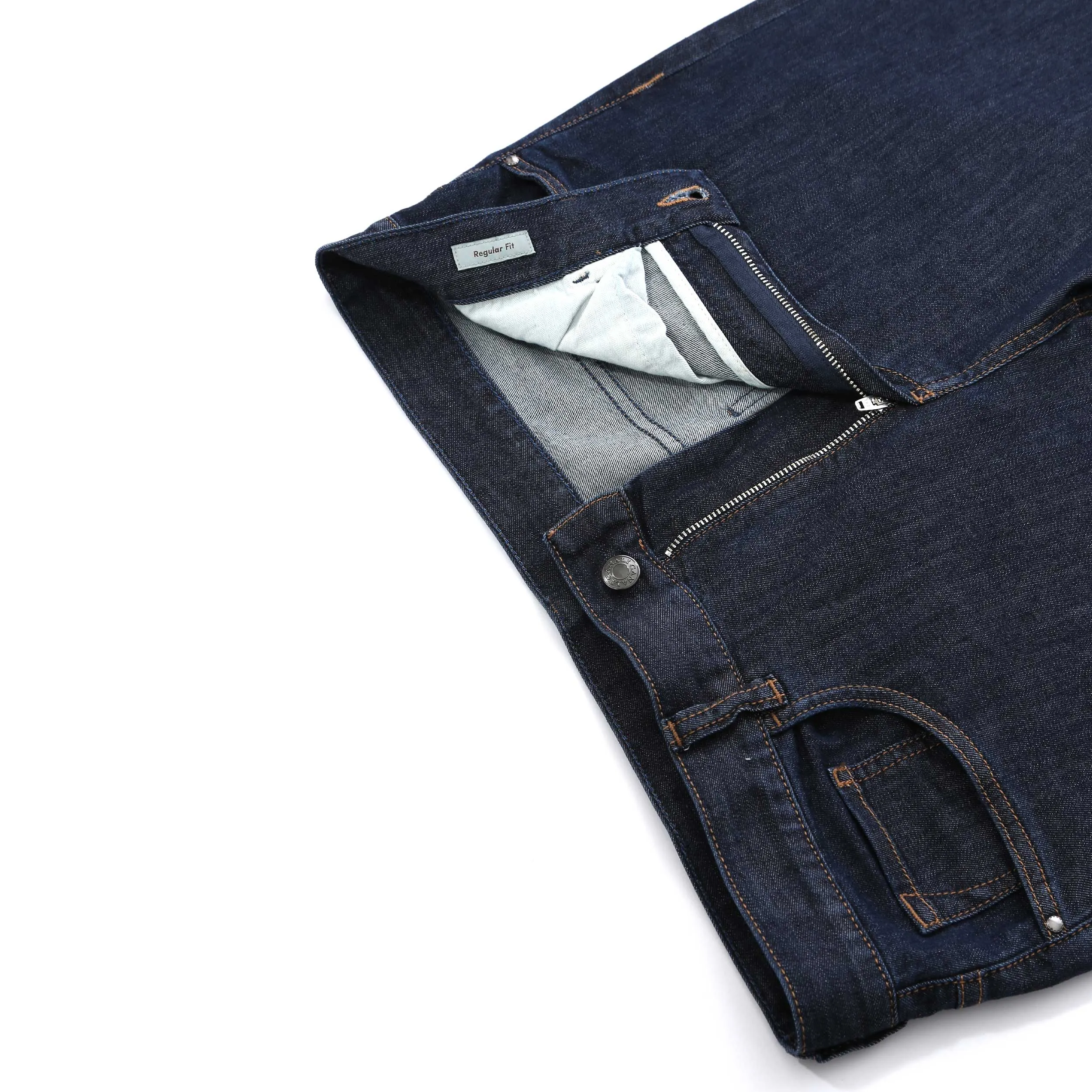 Canali Classic 20cm Jean in Dark Blue Denim