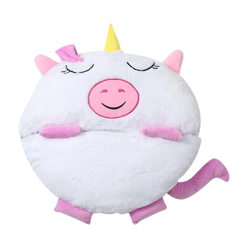 Children Cartoon Blanket Birthday Gifts Thick 1PC Bedspread On The Bed Baby Sleeping Bag Warm Soft Lazy Play Pillow One-Piece