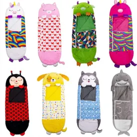 Children Cartoon Blanket Birthday Gifts Thick 1PC Bedspread On The Bed Baby Sleeping Bag Warm Soft Lazy Play Pillow One-Piece