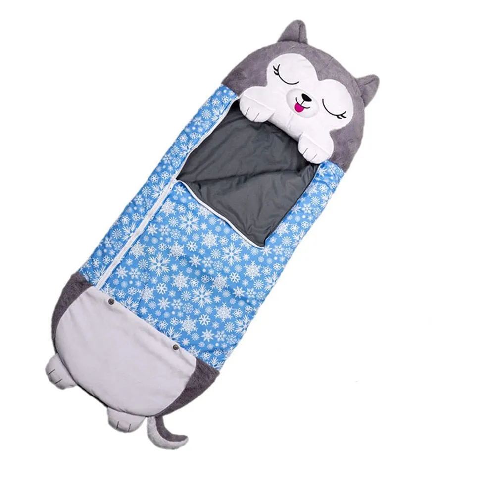 Children Cartoon Blanket Birthday Gifts Thick 1PC Bedspread On The Bed Baby Sleeping Bag Warm Soft Lazy Play Pillow One-Piece