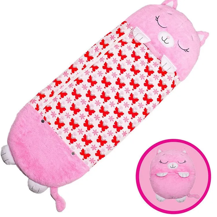 Children Cartoon Blanket Birthday Gifts Thick 1PC Bedspread On The Bed Baby Sleeping Bag Warm Soft Lazy Play Pillow One-Piece
