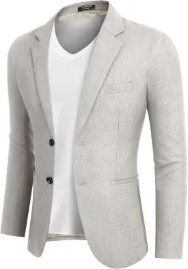 COOFANDY Men's Blazer Casual Slim Fit Sport Coats Two Button Lightweight Suit Jacket