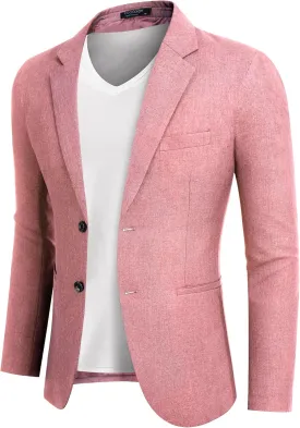 COOFANDY Men's Blazer Casual Slim Fit Sport Coats Two Button Lightweight Suit Jacket