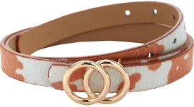 Cow Print Belt