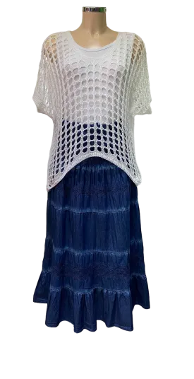 Crochet V-Neck Top (2 Colours)