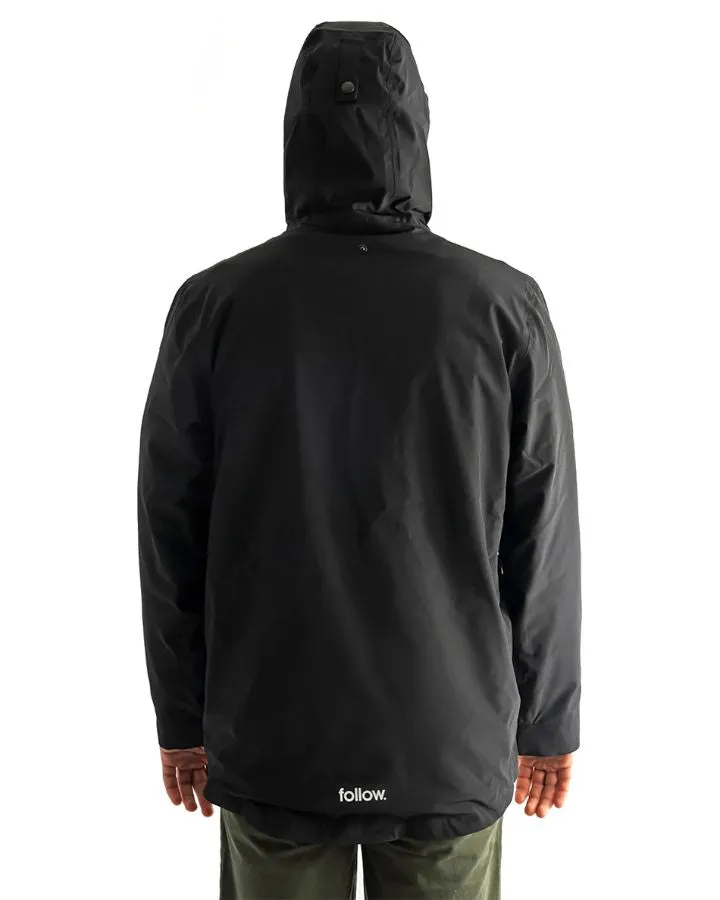 Follow Layer 3.11 Outer Spray Anorak - Black - 2023