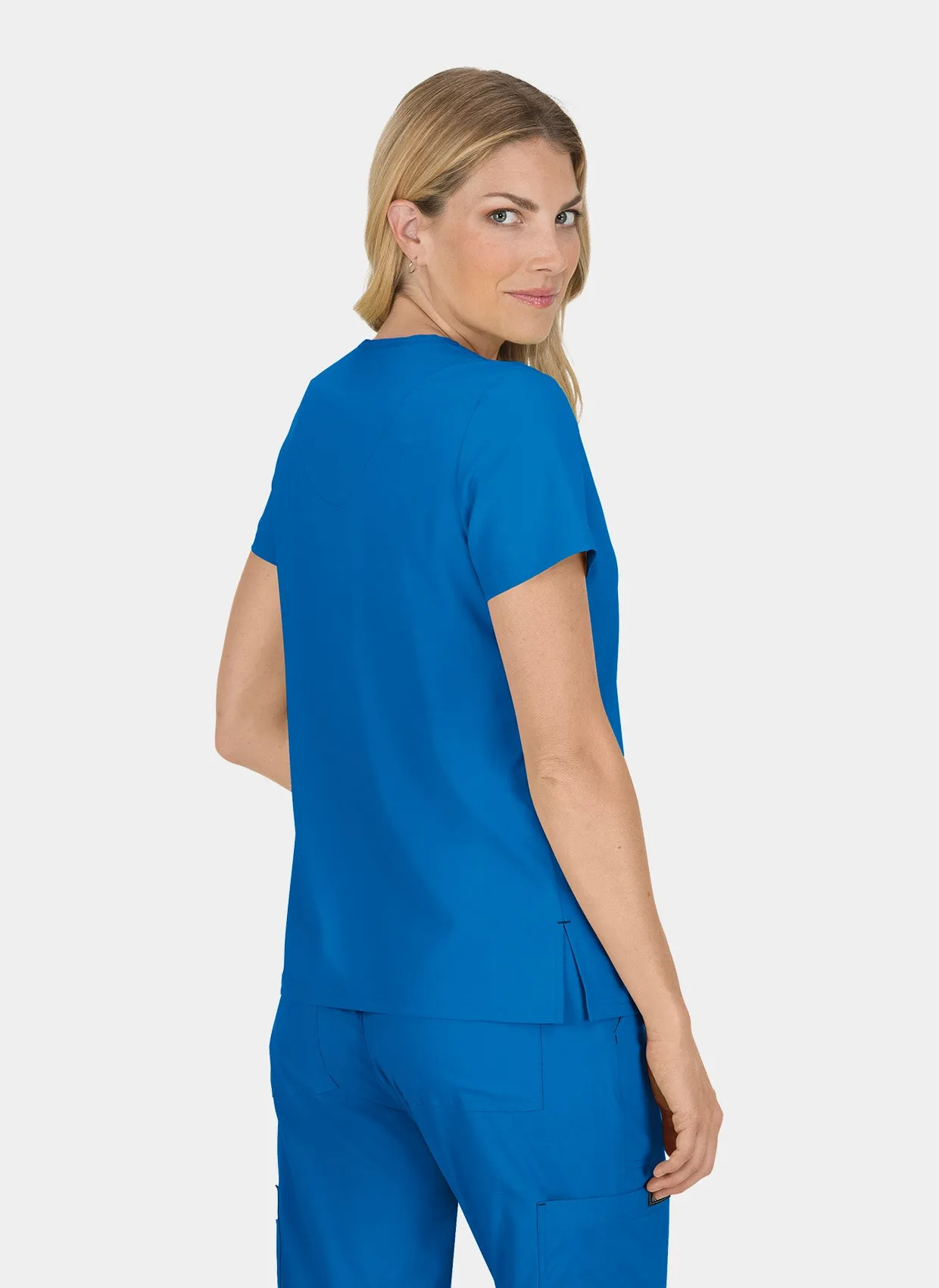 Koi Basics Becca Scrub Top - Royal
