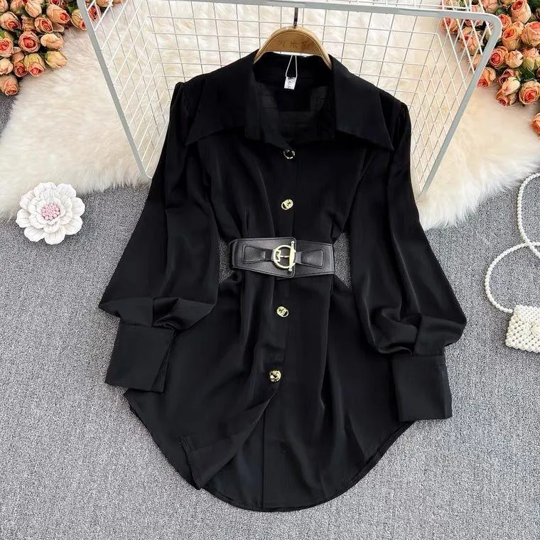 Locaste Statement Shirt With Belt