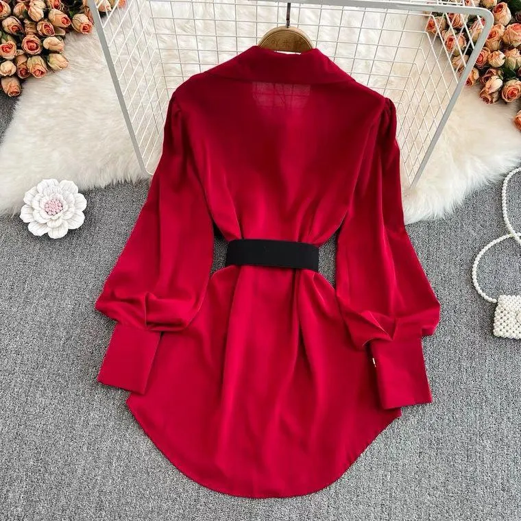 Locaste Statement Shirt With Belt