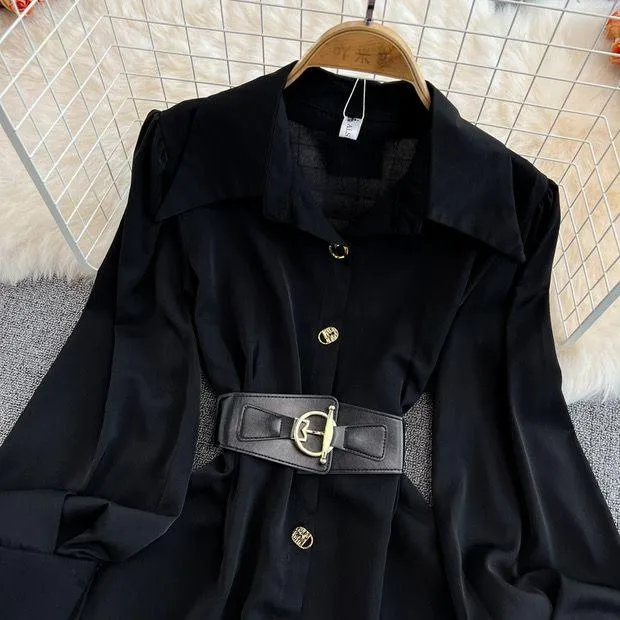 Locaste Statement Shirt With Belt