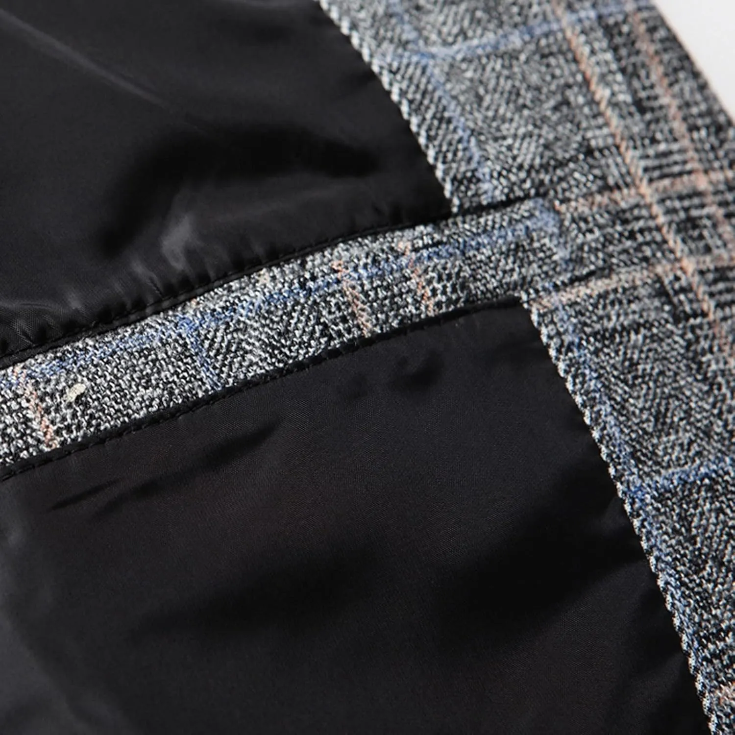 Mens Plaid Blazer Dinner Blazer Two Button Business Suit Jacket Casual Slim Fit Checkered Blazer for Men Wedding