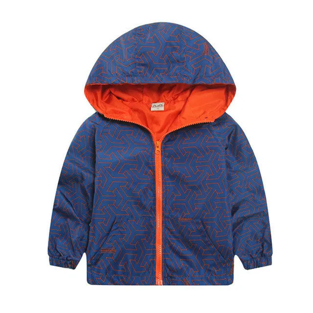 New Arrival Spring/Autumn Boy and Girls Outwear Children's Camouflage Hooded Jackets Handsome Kid Long Sleeve Windbreaker CMB319