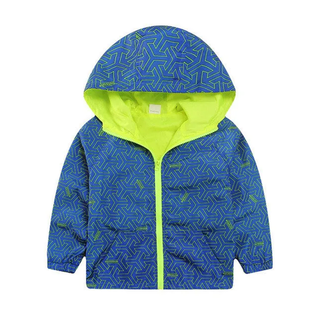 New Arrival Spring/Autumn Boy and Girls Outwear Children's Camouflage Hooded Jackets Handsome Kid Long Sleeve Windbreaker CMB319