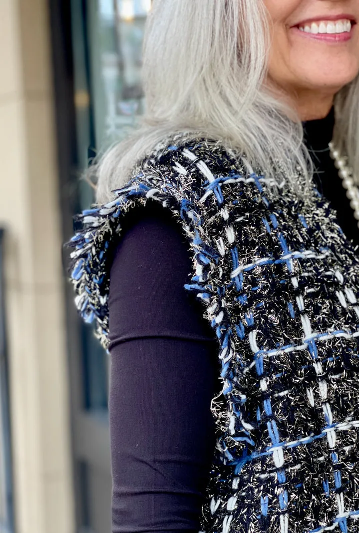 Pearl Rebellion Vest - Black/Blue