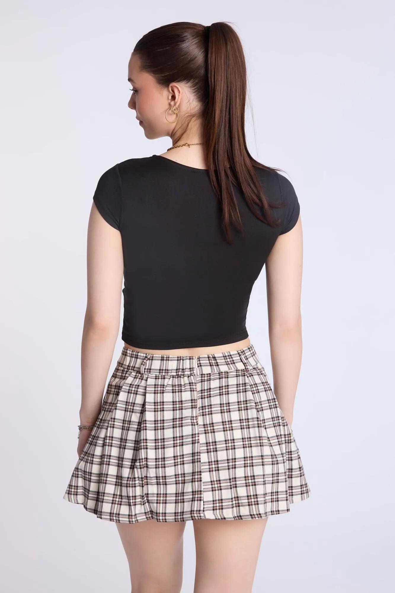 Pleated Skort