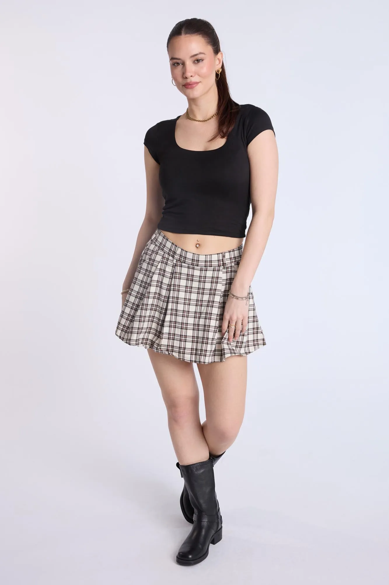 Pleated Skort