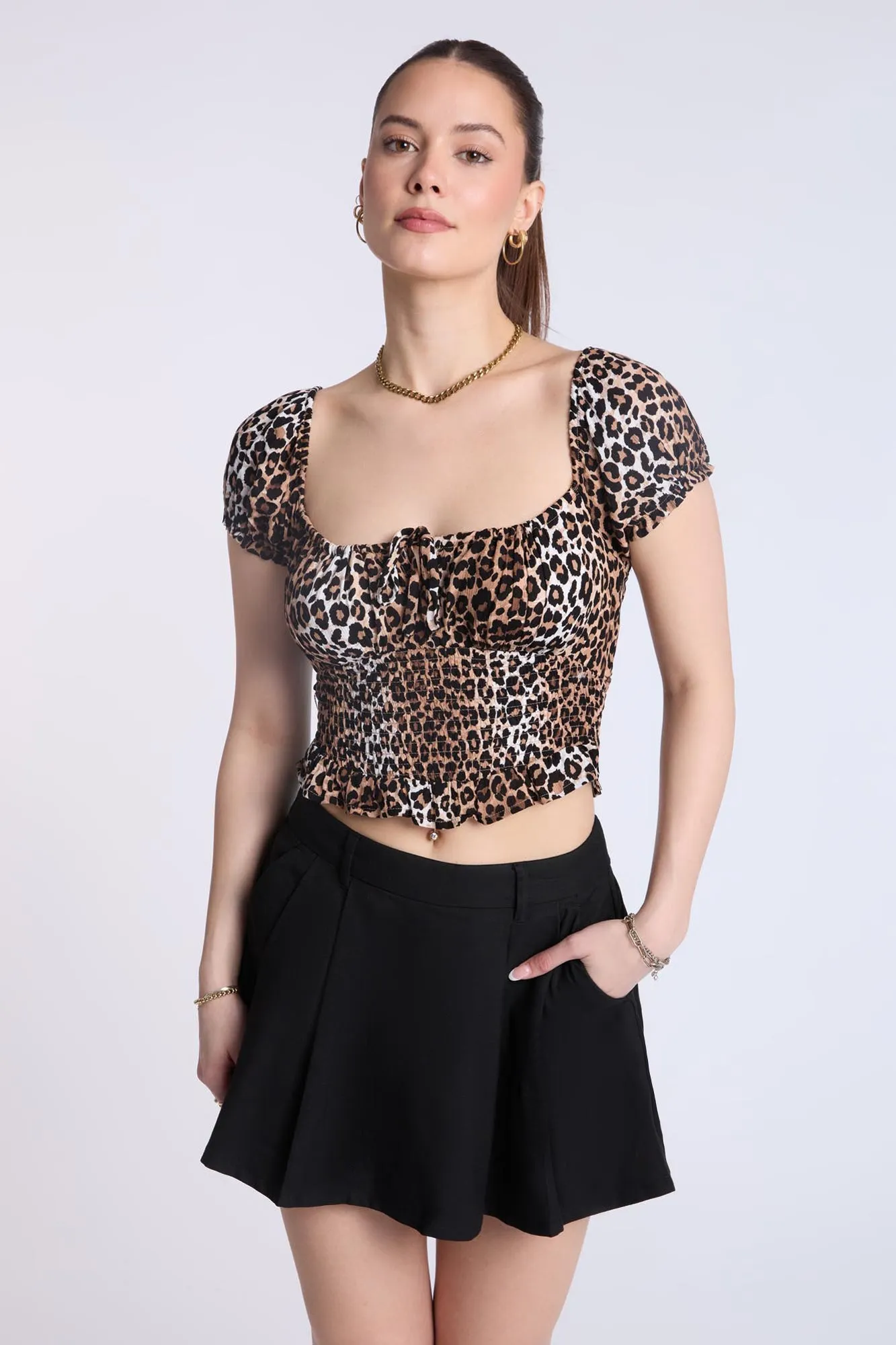 Pleated Skort