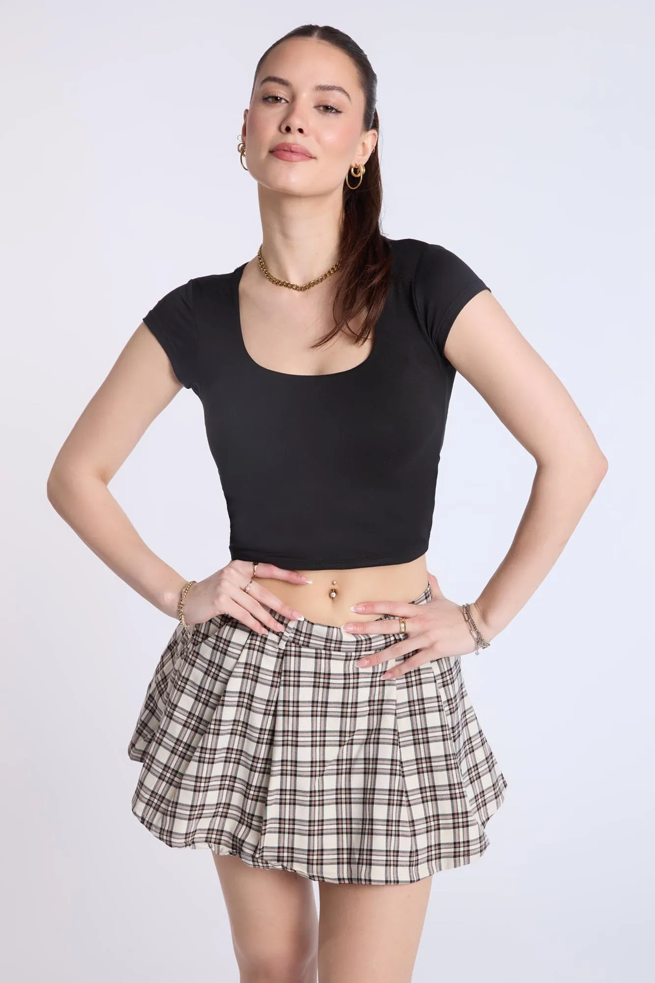 Pleated Skort