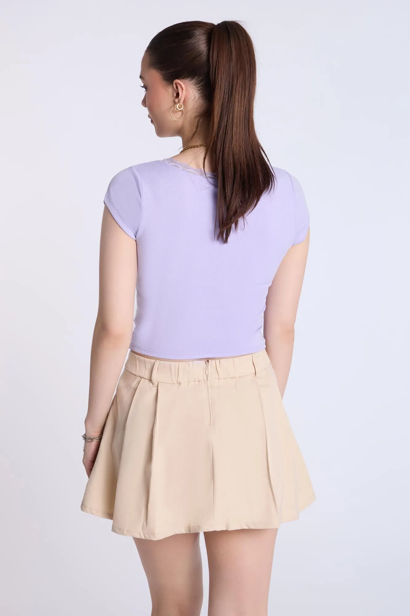 Pleated Skort