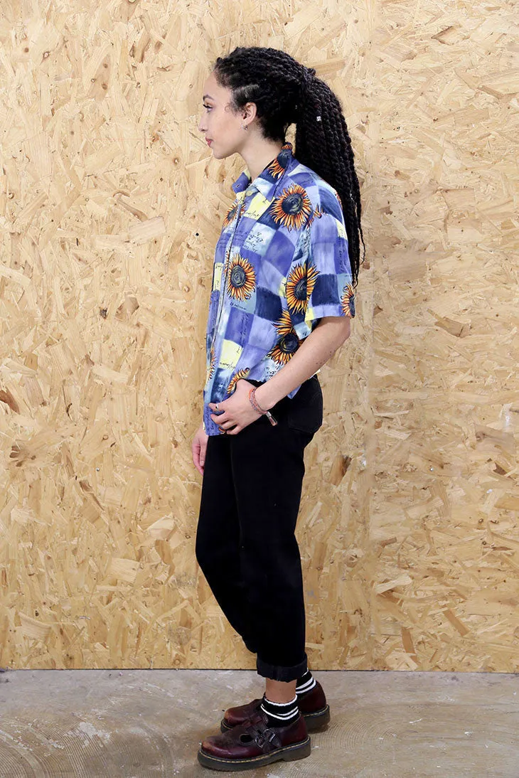 Retro Sunflower Blouse