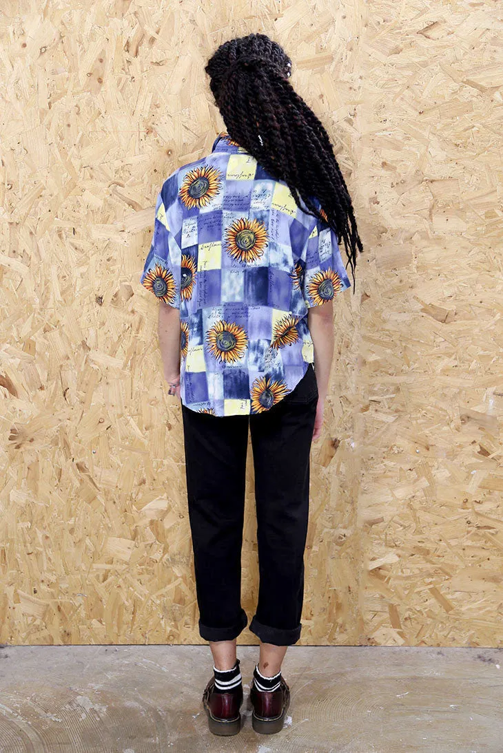 Retro Sunflower Blouse