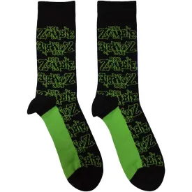 Rob Zombie Unisex Ankle Socks: Logo Repeat (UK Size 7 - 11)