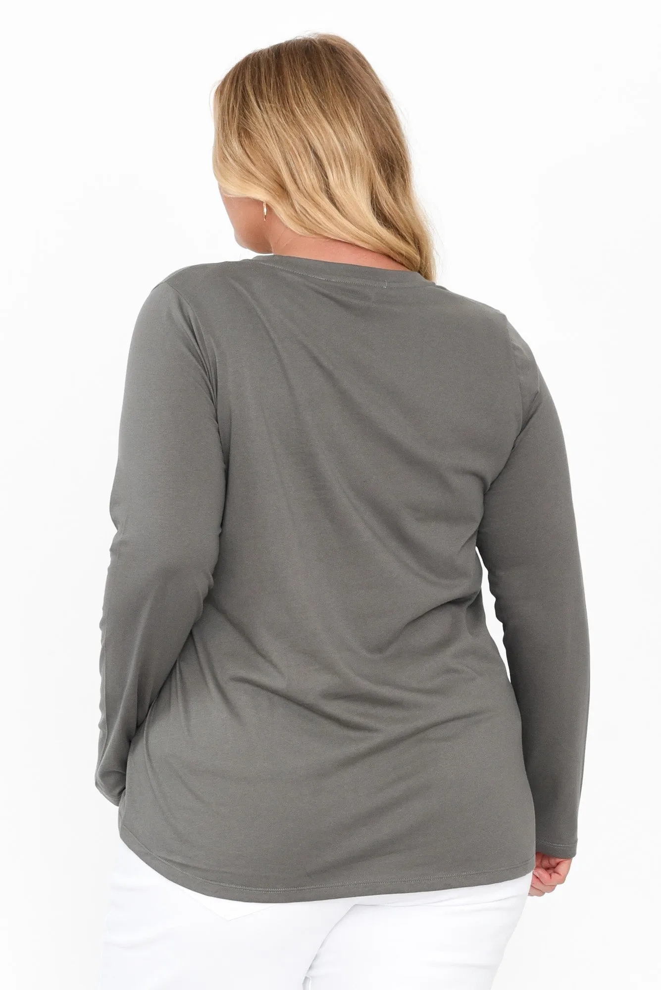 Sydney Khaki Cotton Tee