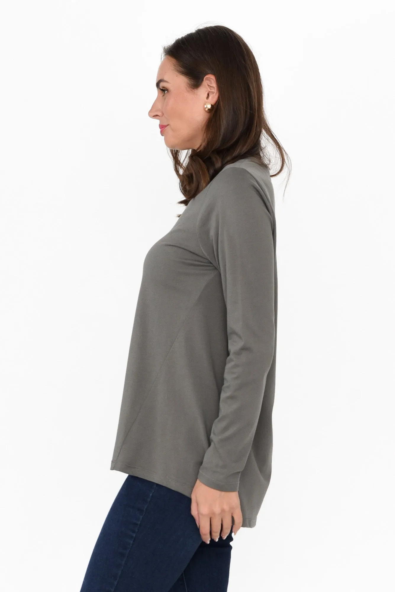 Sydney Khaki Cotton Tee