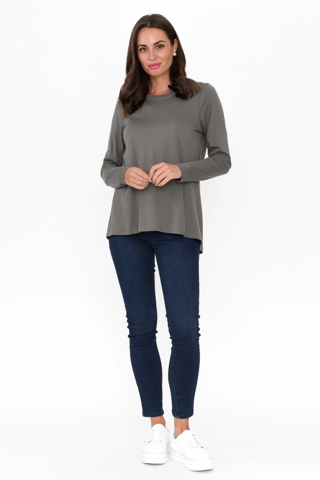 Sydney Khaki Cotton Tee