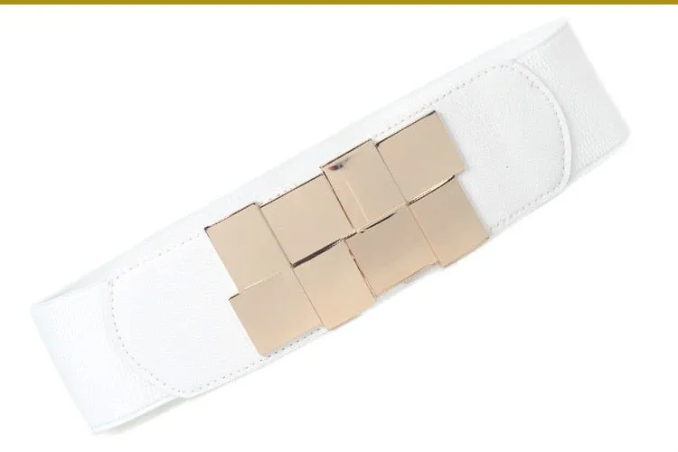 TEEK - Gold Squares Buckle Belt