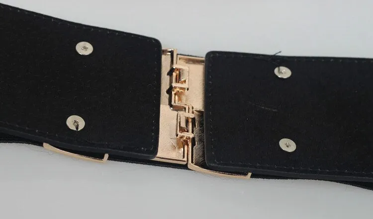 TEEK - Gold Squares Buckle Belt