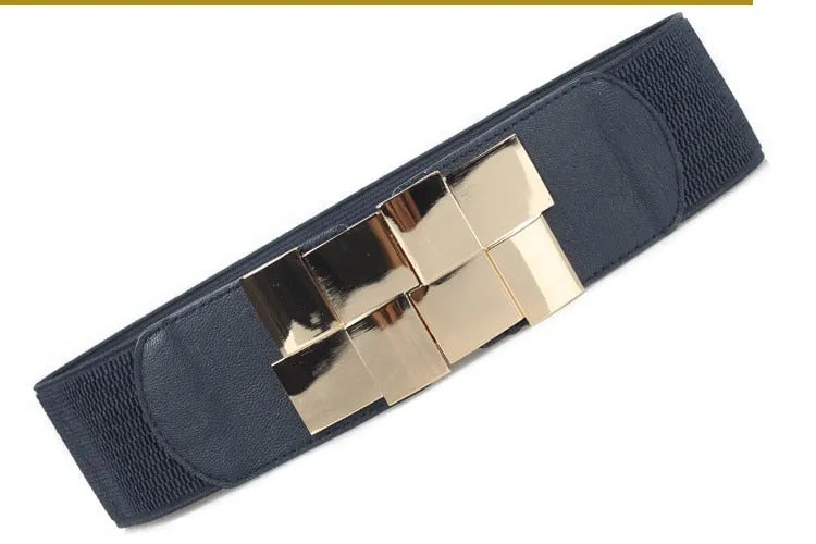 TEEK - Gold Squares Buckle Belt