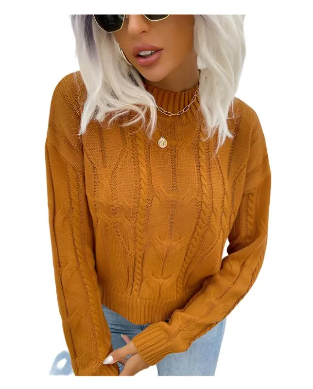 TEEK - Sun Brown Twist Sweater