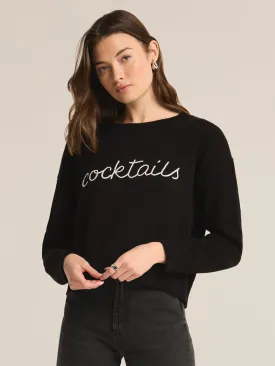 Z Supply Cocktails Sweater - Black